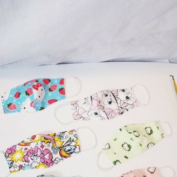 6x HANDMADE Hello kitty cat FACE COVER MASK custom - Picture 13 of 13